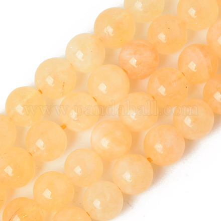 Chapelets de perles de quartz naturel G-R479-8mm-08-1