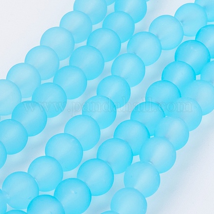 Chapelets de perles en verre transparent GLAA-S031-6mm-2-1