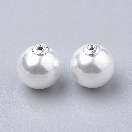 (vendita di scorta natalizia) perle di perle finte in plastica ecologica MACR-T013-27-1