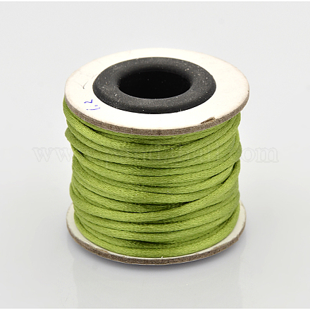 Cordons fil de nylon tressé rond de fabrication de noeuds chinois de macrame rattail NWIR-O001-A-15-1