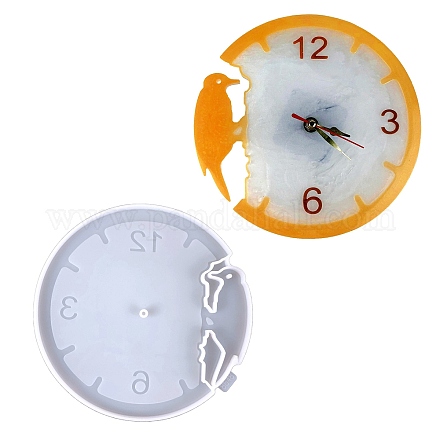 Moules d'affichage d'horloge en silicone de qualité alimentaire SIMO-PW0015-48A-1