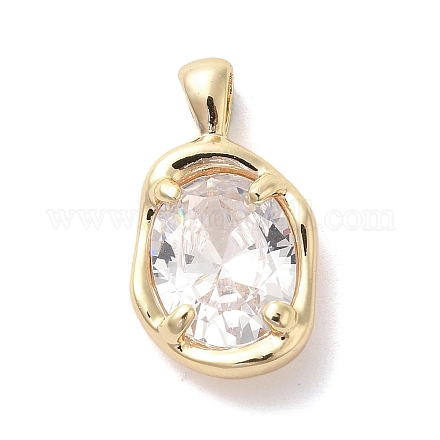 Золотые латунные микро проложить кубического циркония подвески KK-U031-02G-01-1