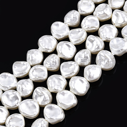 Hilos de cuentas de perlas de imitación de plástico abs KY-N015-14A-1