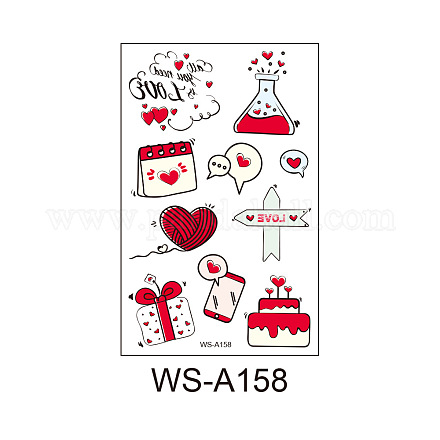 Removable Temporary Water Proof Tattoos Paper Stickers VALE-PW0001-104H-1