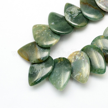 Natural Indian Agate Stone Bead Strands G-R219-07-1