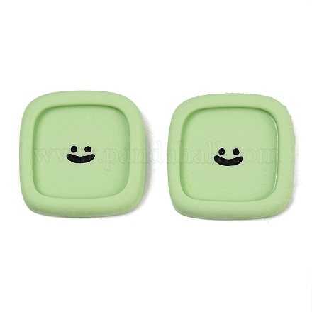 Кабошоны из смолы с изображением смайлика CRES-S372-01E-1