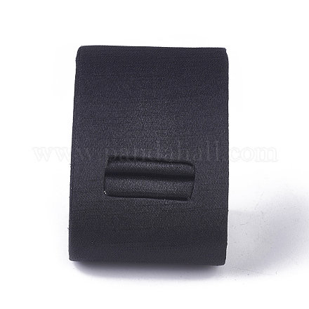 石膏リングディスプレイ  布で  ブラック  49x52x53mm RDIS-O004-02-1