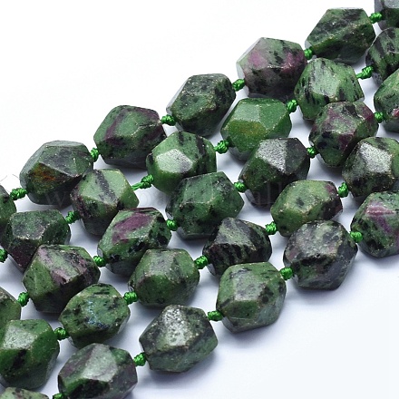 Natural Ruby in Zoisite Beads Strands G-G764-25-1