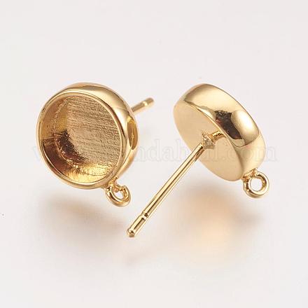Accessoires de clous d'oreilles en laiton&nbsp;KK-P146-09G-10mm-1