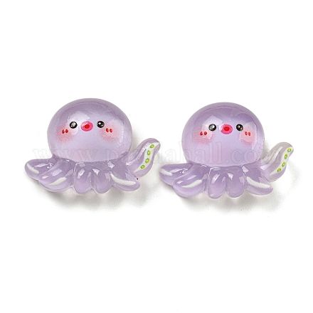 Кабошоны из непрозрачной смолы с тематикой ледяного океана CRES-D040-02C-1