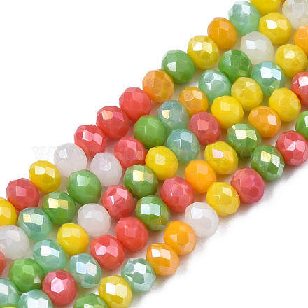 Opaque Glass Beads Strands GLAA-T006-07-A05-1