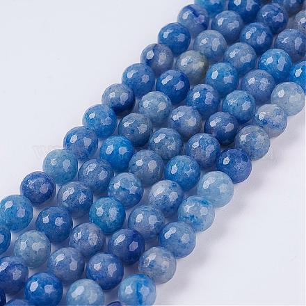 Natural Blue Aventurine Beads Strands G-P278-02-8mm-1