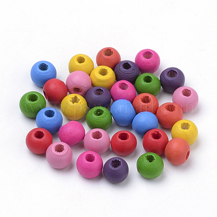 Dyed Wood Beads WOOD-S662-6x7mm-A-1