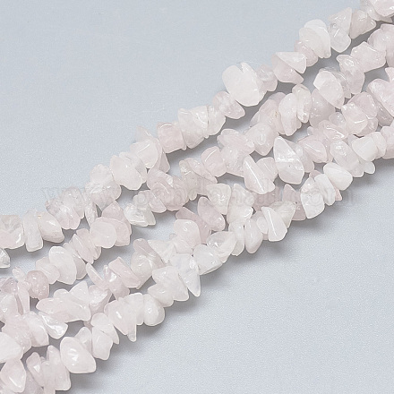 Natürlichen Rosenquarz Perlen Stränge G-S315-38-1