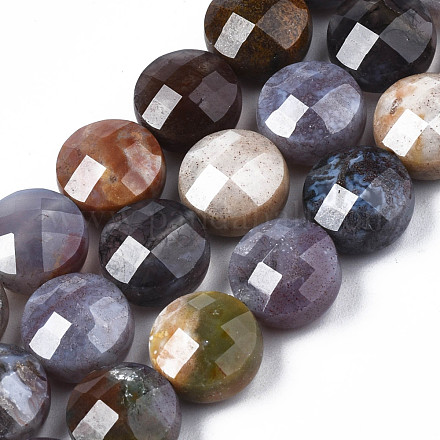 Chapelets de perles en agate indienne naturelle G-S359-369-1
