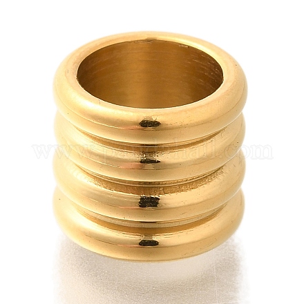 Европейские бусины из нержавеющей стали 304 STAS-G350-38G-1