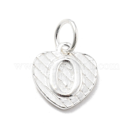 925 серебряное сердце с заглавными буквами STER-S009-13O-S-1