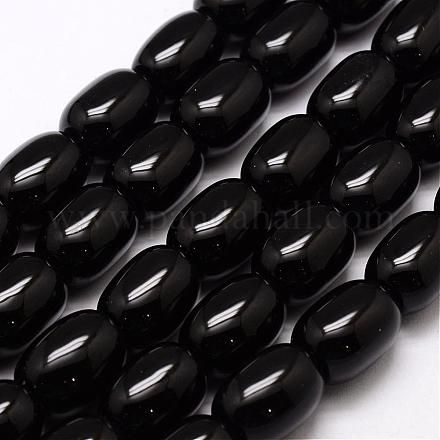 Brins de perles d'onyx noir naturel et teint G-A162A-B01-1