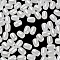 Opaque Glass Beads, Oval, WhiteSmoke, 9x6mm, Hole: 1.5mm, 825pcs/pound