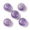 Natural Amethyst Beads, Rondelle with Letter, Letter C, 8.5~9x5~5.5mm, Hole: 1.2mm