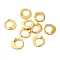 Tibetan Style Irregular Ring Bead Frames, Cadmium Free & Lead Free, Golden, 20.5x20.5x3mm, Hole: 12mm