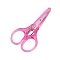 Stainless Steel Scissors,  Sewing Scissors, with Plastic Handle, Hot Pink, 90x45mm