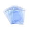 PVC Anti Oxidation Zip Lock Bags, Transparent Antitarnish Jewelry Packing Storage Pouch, Rectangle, Cornflower Blue, 8x6x0.03cm, Unilateral thickness: 4.9 Mil(0.125mm)