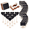 30 Sets 3 Styles Mini Wedding Party Seat Number Message Base Stand Board, Black, 10sets/style