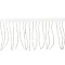 2Yards Polyester Ribbon, Glass Seed Beaded Tassel Lace Trim, Clothes Accessories, White, 2-1/2 inch(65mm), 2yards/set