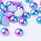 Imitation Pearl Acrylic Cabochons, Dome, Royal Blue, 10x5mm, about 2000pcs/bag