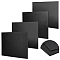 4Pcs 2 Styles ABS Plastic Sheets, Rectangle, Black, 400x300x1.5~3mm, 2pcs/style