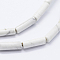 Natural Howlite Beads Strands, Column, 13.5x4~4.5mm, Hole: 1mm, about 28pcs/strand, 15.1 inch