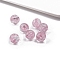 Transparent Acrylic Beads, Round, Flamingo, 10mm, Hole: 2.1mm
