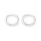 Brass Linking Rings, Round Ring, Cadmium Free & Lead Free, Long-Lasting Plated, Ring Shapes, Silver, 13x14x3mm, Inner Diameter: 9.5mm