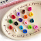 Opaque Acrylic European Beads, Large Hole Beads, Mixed Color, Letter G, 20.4x17.5x13.6mm, Hole: 6.3mm, 138~252pcs/500g