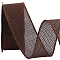 Burlap Ribbons For Craft Making, Coconut Brown, 1-1/2 inch(38.5mm), about 9.95 Yards(9.1m)/Roll