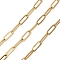 304 Stainless Steel Cable Chains, Ion Plating(IP), Soldered, with Spool, Golden, 9x3.5x0.8mm
