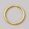 Iron Split Key Rings, Ring, Golden, 25x4mm, Inner Diameter: 21.5mm