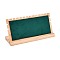 Wood with Velvet Necklace Display Stand Jewelry Pendant Holder Accessory, Hanger Counter Showcase Jewelry Props Ornaments, Dark Green, 250x82x120mm