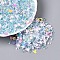 Plastic & Resin & Glass Shining Nail Art Glitter, Manicure Sequins, DIY Sparkly Paillette Tips Nail, Mixed Shapes, Light Blue, 2~6x2~7x0.3~1.5mm, about 28125pcs/bag