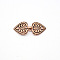 Eco-Friendly Zinc Alloy Hook Clasps, Heart, Red Copper, 25.5x19x2mm, Hole: 1.8~2mm and 3mm, 25.5x19x2mm, Hole: 1.8~2mm