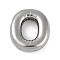 Anti-Tarnish 304 Stainless Steel Pendants, Letter O, 18.5x16.5x4.5mm, Hole: 2mm