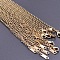 2.5mm Unisex 304 Stainless Steel Rolo Chains Necklaces