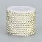 Polyester Cord, Twisted Cord, Beige, 5mm, about 4.37 yards(4m)/roll