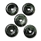 Natural Kambaba Jasper Pendants, Donut/Pi Disc Charms, 50x6.5~7.5mm, Hole: 10mm