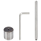 Steel Leather Puncher Hole Drilling Tool, for Leather Belt Grommet Eyelet Mounting, Stainless Steel Color, 2.1x2.5cm