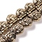Electroplated Synthetic Non-magnetic Hematite Beads Strands, Tiger's Head, Light Gold Plated, 11.5x11.5x7.5mm, Hole: 1.2mm, about 35pcs/strand, 15.55''(39.5cm)