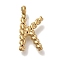 PVD Vacuum Plating 304 Stainless Steel Pendants, Real 18K Gold Plated, Letter Charm, Letter K, 14.5x7.5x3mm, Hole: 1.8mm