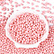 Baking Paint Glass Seed Beads, Oval, Pink, 7x4~4.5mm, Hole: 0.9mm, about 2500pcs/pound