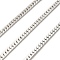304 Stainless Steel Curb Chains, Soldered, Stainless Steel Color, 3.5x1mm